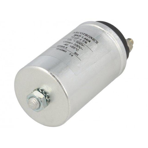 C44AHFP5100ZA0J; Capacitor: polypropylene; 10uF; Leads: M6 screws; ESR: 5mΩ; C44A; KEMET