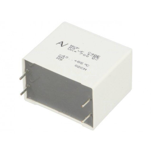 C4AEJBW5200A3JJ; Capacitor: polypropylene; DC-Link; 20uF; ESR: 4.7mΩ; C4AE; THT; ±5%; KEMET
