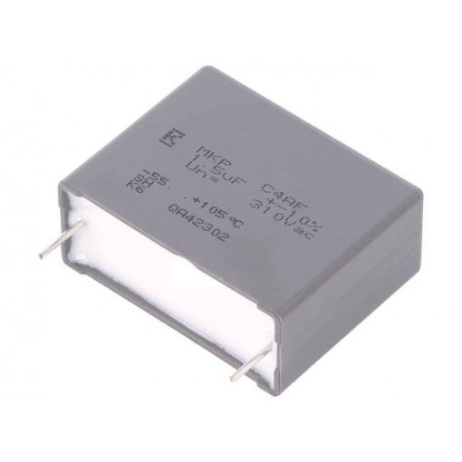 C4AF9BU4150A1XK; Capacitor: polypropylene; 1.5uF; ESR: 9.5mΩ; C4AF; THT; ±10%; 310VDC; KEMET