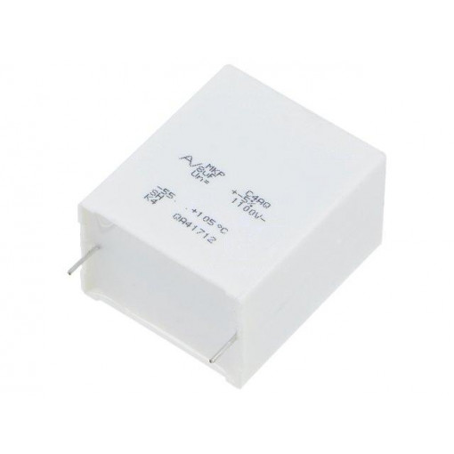 C4AQQBU4800A12J; Capacitor: polypropylene; DC-Link; 8uF; ESR: 6.6mΩ; C4AQ; THT; ±5%; KEMET