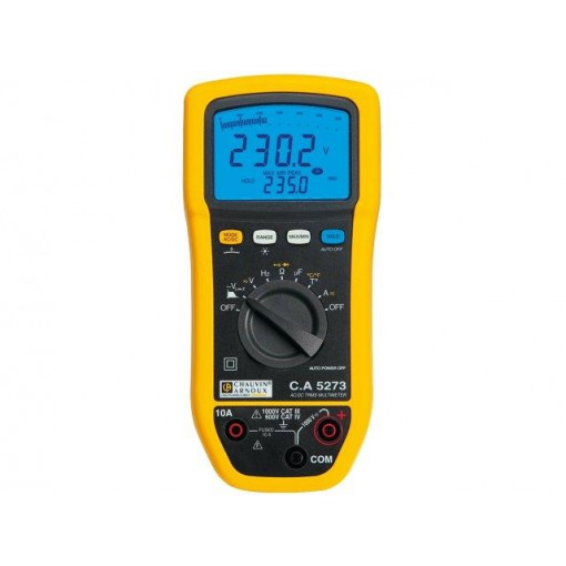 C.A 5273; Digital multimeter; LCD 2x 6000,bargraph,with a backlit; 5x/s; CHAUVIN ARNOUX C.A 5273; Digital multimeter; LCD 2x 6000,bargraph,with a backlit; 5x/s; CHAUVIN ARNOUX