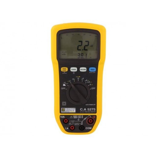 C.A 5275; Digital multimeter; LCD 2x 6000,bargraph,with a backlit; 5x/s; CHAUVIN ARNOUX