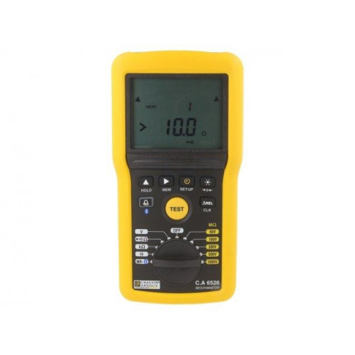 C.A 6526; Meter: insulation resistance; LCD 2x 4000,logarithmic bargraph; CHAUVIN ARNOUX