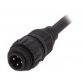 CA016 1A013 050 12; Connector: circular; plug; PIN: 4; male; cables; IP65,IP67; 18A; 5m; AMPHENOL CA016 1A013 050 12; Connector: circular; plug; PIN: 4; male; cables; IP65,IP67; 18A; 5m; AMPHENOL