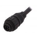 CA016 1A026 015 12; Connector: circular; plug; PIN: 7; male; cables; IP65,IP67; 10A; 1.5m; AMPHENOL CA016 1A026 015 12; Connector: circular; plug; PIN: 7; male; cables; IP65,IP67; 10A; 1.5m; AMPHENOL