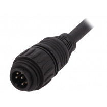 CA016 1A026 015 12; Connector: circular; plug; PIN: 7; male; cables; IP65,IP67; 10A; 1.5m; AMPHENOL