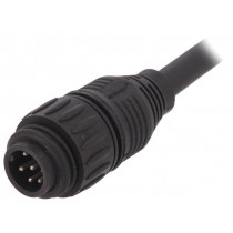 CA016 1A026 030 12; Connector: circular; plug; PIN: 7; male; cables; IP65,IP67; 10A; 3m; AMPHENOL