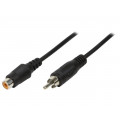 CA1033; Cable; RCA socket,RCA plug; 10m; black; LOGILINK