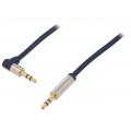CA11150; Cable; 1.5m; Plating: gold-plated; dark blue; LOGILINK