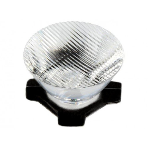 CA11267_HEIDI-O-90; LED lens; round; milky; 8/55°; Mounting: adhesive tape; H: 21.1mm; LEDIL