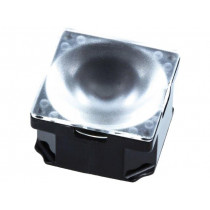 CA11360_LAURA-D; LED lens; square; transparent; 13÷19°; Colour: black; H: 13.1mm; LEDIL