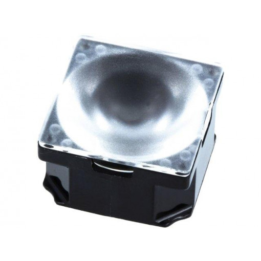 CA11360_LAURA-D; LED lens; square; transparent; 13÷19°; Colour: black; H: 13.1mm; LEDIL