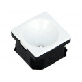CA11525_LAURA-R-W; LED lens; square; transparent; 71°; Colour: black; H: 13.1mm; LEDIL CA11525_LAURA-R-W; LED lens; square; transparent; 71°; Colour: black; H: 13.1mm; LEDIL