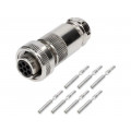 CA06COM-PG14SE7S-01-SPL B97007-061; Plug; Connector: circular; female; PIN: 7; silver plated; IP65; ITT