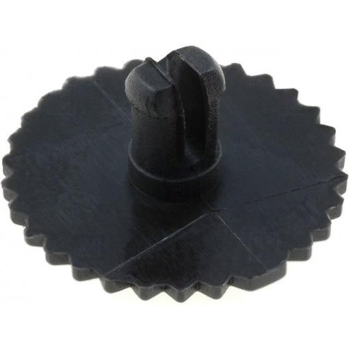 14003-NE; Knob; thumbwheel; black; Ø16mm; Application: CA14; ACP