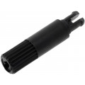14187-NE; Knob; shaft knob; black; h: 18.7mm; Application: CA14; B: 11.7mm; ACP 14187-NE; Knob; shaft knob; black; h: 18.7mm; Application: CA14; B: 11.7mm; ACP