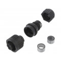 934125900 CA 2 LD SCHWARZ GEB; Connector: circular; female; IP67; CA; for cable; straight; HIRSCHMANN 934125900 CA 2 LD SCHWARZ GEB; Connector: circular; female; IP67; CA; for cable; straight; HIRSCHMANN