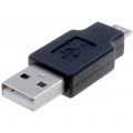 CA416-PB; Adapter; USB 2.0; USB A plug,USB B micro plug; nickel plated; VCOM