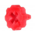 CA6 6001R; Knob; with pointer; red; Ø6.3mm; Application: CA6; ACP