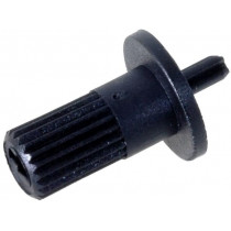 CA6 6024B; Knob; shaft knob,with flange; black; Ø5mm; Flange dia: 9mm; ACP