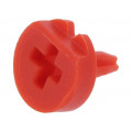 6030RED; Knob; with pointer; red; Ø6.3mm; Application: CA6; ACP
