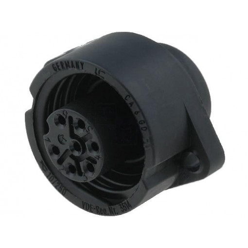 932325100 CA 6 GD; Connector: circular; socket; female; IP67; CA; PIN: 7(6+1); 6+PE; HIRSCHMANN 932325100 CA 6 GD; Connector: circular; socket; female; IP67; CA; PIN: 7(6+1); 6+PE; HIRSCHMANN