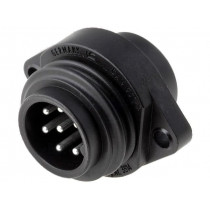932326100 CA 6 GS; Connector: circular; socket; male; IP67; CA; PIN: 7(6+1); 6+PE; 250V; HIRSCHMANN 932326100 CA 6 GS; Connector: circular; socket; male; IP67; CA; PIN: 7(6+1); 6+PE; 250V; HIRSCHMANN