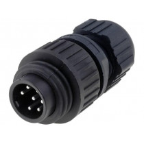 934126100 CA 6 LS; Connector: circular; plug; male; IP67; CA; PIN: 7(6+1); 6+PE; 250V; HIRSCHMANN 934126100 CA 6 LS; Connector: circular; plug; male; IP67; CA; PIN: 7(6+1); 6+PE; 250V; HIRSCHMANN