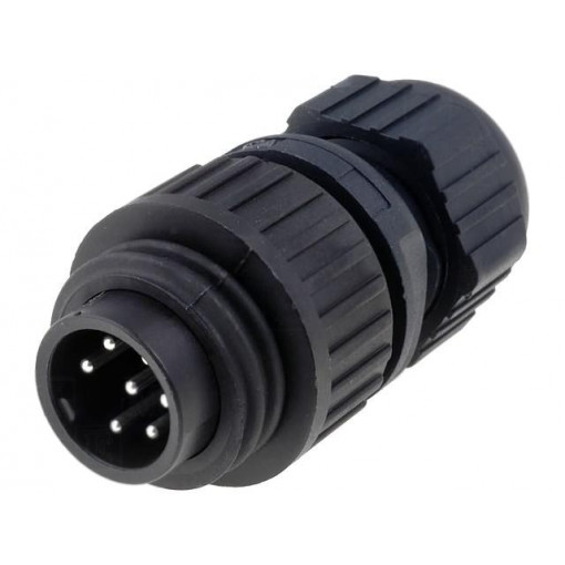 934126100 CA 6 LS; Connector: circular; plug; male; IP67; CA; PIN: 7(6+1); 6+PE; 250V; HIRSCHMANN 934126100 CA 6 LS; Connector: circular; plug; male; IP67; CA; PIN: 7(6+1); 6+PE; 250V; HIRSCHMANN