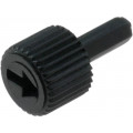 9067; Knob; shaft knob; black; 10.8mm; Application: CA9M; ACP