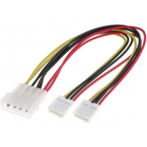 CAB-DC2; Splitter; Molex male,mini Molex female x2; 0.2m; BQ CABLE