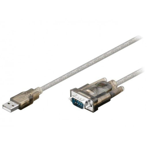 68875; Adapter USB-RS232; D-Sub 9pin plug,USB A plug; 1.5m; Goobay
