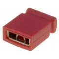 CAB 4 GR; Jumper; pin strips; female; closed; 2.54mm; 1x2; gold-plated; red; FISCHER ELEKTRONIK CAB 4 GR; Jumper; pin strips; female; closed; 2.54mm; 1x2; gold-plated; red; FISCHER ELEKTRONIK