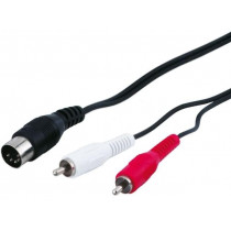 50014; Cable; DIN 5pin plug,RCA plug x2; 1.5m; Goobay 50014; Cable; DIN 5pin plug,RCA plug x2; 1.5m; Goobay