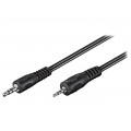 50459; Cable; Jack 3.5mm 3pin plug,Jack 2.5mm 3pin plug; 2m; black; Goobay