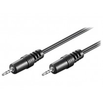 50457; Cable; both sides,Jack 2.5mm 3pin plug; 1.5m; black; Goobay
