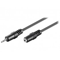 50458; Cable; Jack 2.5mm 3pin socket,Jack 2.5mm 3pin plug; 2m; black; Goobay 50458; Cable; Jack 2.5mm 3pin socket,Jack 2.5mm 3pin plug; 2m; black; Goobay