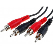 50028; Cable; RCA plug x2,both sides; 1.5m; Plating: nickel plated; Goobay 50028; Cable; RCA plug x2,both sides; 1.5m; Plating: nickel plated; Goobay