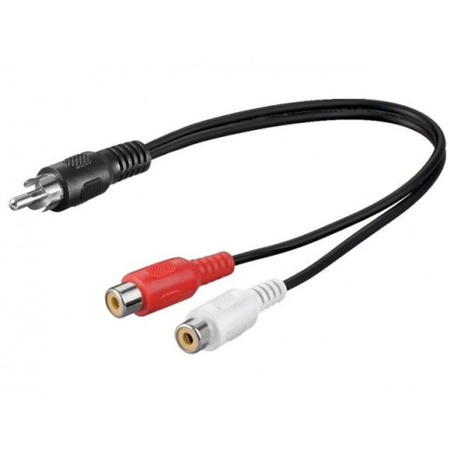 50005; Cable; RCA socket x2,RCA plug; 0.2m; Goobay 50005; Cable; RCA socket x2,RCA plug; 0.2m; Goobay
