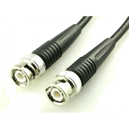 ; Cable; 50Ω; 1m; BNC plug,both sides; black; BQ CABLE