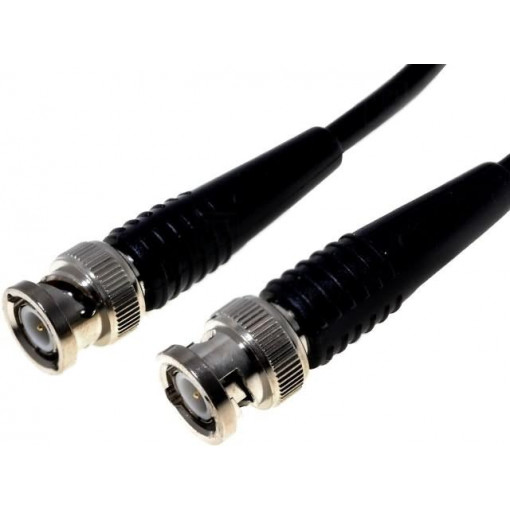 ; Cable; 50Ω; 1.5m; BNC plug,both sides; black; BQ CABLE