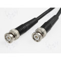 ; Cable; 50Ω; 3m; BNC plug,both sides; black; BQ CABLE