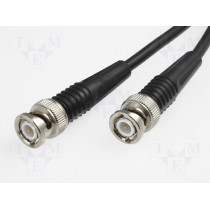 ; Cable; 50Ω; 3m; BNC plug,both sides; black; BQ CABLE