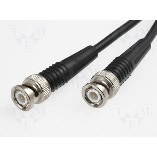 ; Cable; 50Ω; 3m; BNC plug,both sides; black; BQ CABLE