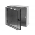 CAB PC 303018 T3B; Enclosure: wall mounting; X: 300mm; Y: 300mm; Z: 180mm; CAB; grey; FIBOX CAB PC 303018 T3B; Enclosure: wall mounting; X: 300mm; Y: 300mm; Z: 180mm; CAB; grey; FIBOX