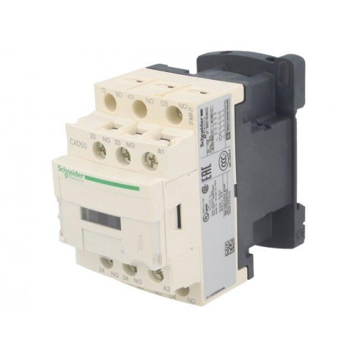 CAD50F7; Contactor: 5-pole; NO x5; 110VAC; 10A; DIN,on panel; CAD; -40÷70°C; SCHNEIDER ELECTRIC
