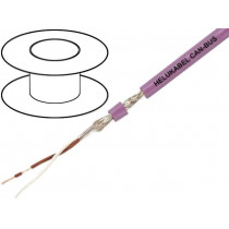 81911; Wire: data transmission; 1x2x0,25mm2; PUR; violet; stranded; Cu; HELUKABEL