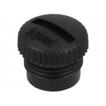 CAP-WBDFSMA1; Protection cover; for female M12 connectors; IP67; plastic; AMPHENOL