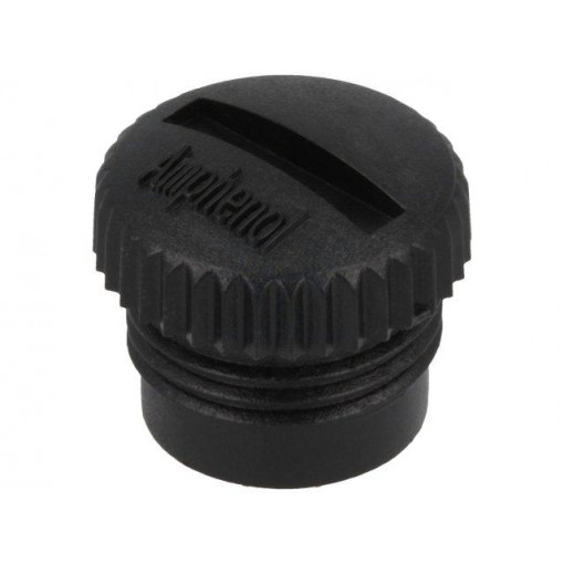 CAP-WBDFSMA1; Protection cover; for female M12 connectors; IP67; plastic; AMPHENOL CAP-WBDFSMA1; Protection cover; for female M12 connectors; IP67; plastic; AMPHENOL