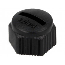CAP-WBDMSMA1; Protection cover; for male M12 connectors; IP67; plastic; AMPHENOL